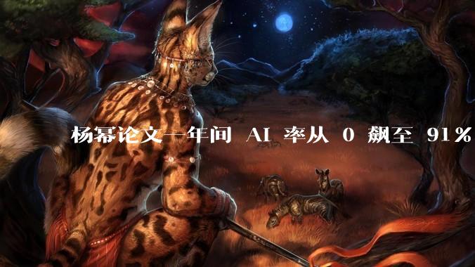 杨幂论文一年间 AI 率从 0 飙至 91%，为什么会这样？AI 查重到底有没有统一标准？