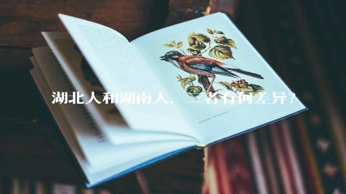 湖北人和湖南人，二者有何差异？