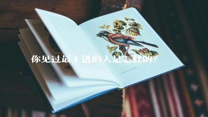 你见过最上进的人是怎样的？