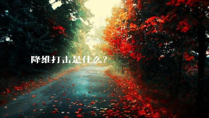 降维打击是什么？