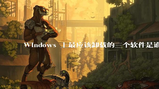 Windows 上最应该卸载的三个软件是谁？
