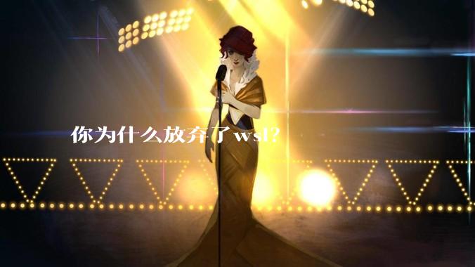 你为什么放弃了wsl？