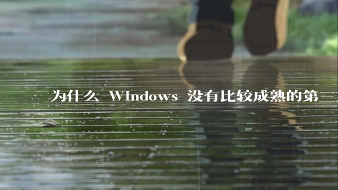 为什么 Windows 没有比较成熟的第三方桌面环境（explorer.exe）？