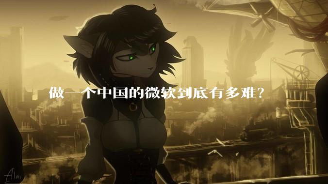 做一个中国的微软到底有多难？