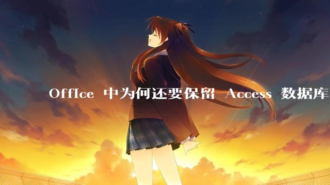Office 中为何还要保留 Access 数据库?