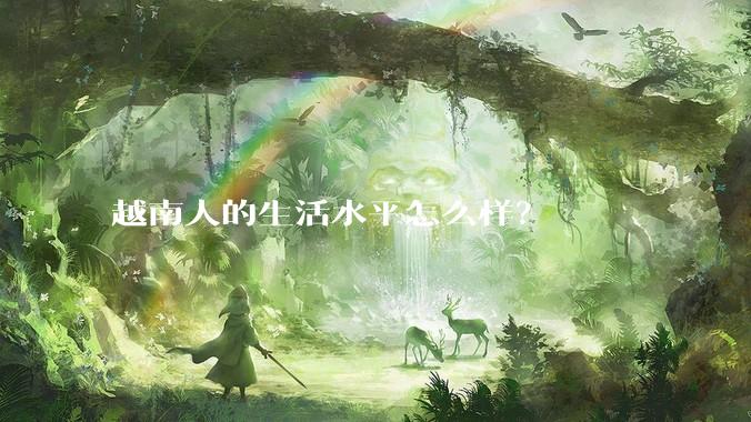 越南人的生活水平怎么样？