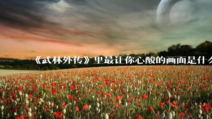 《武林外传》里最让你心酸的画面是什么？