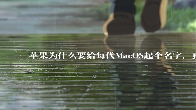 苹果为什么要给每代MacOS起个名字，真以为人们记得住分得清吗？